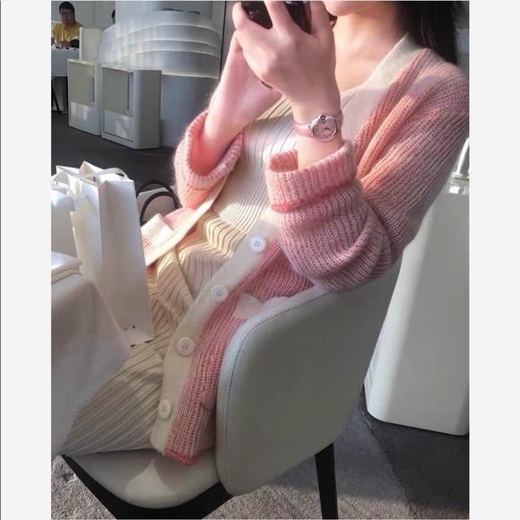 🌸MM6 Maison Martin Margiela pink cardigan - Picture 2 of 6